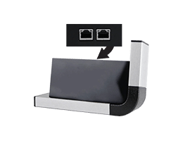 Pied de table - FUTURA & VITUS W - Boîtier option pour Panel PC FUTURA - 2xLan